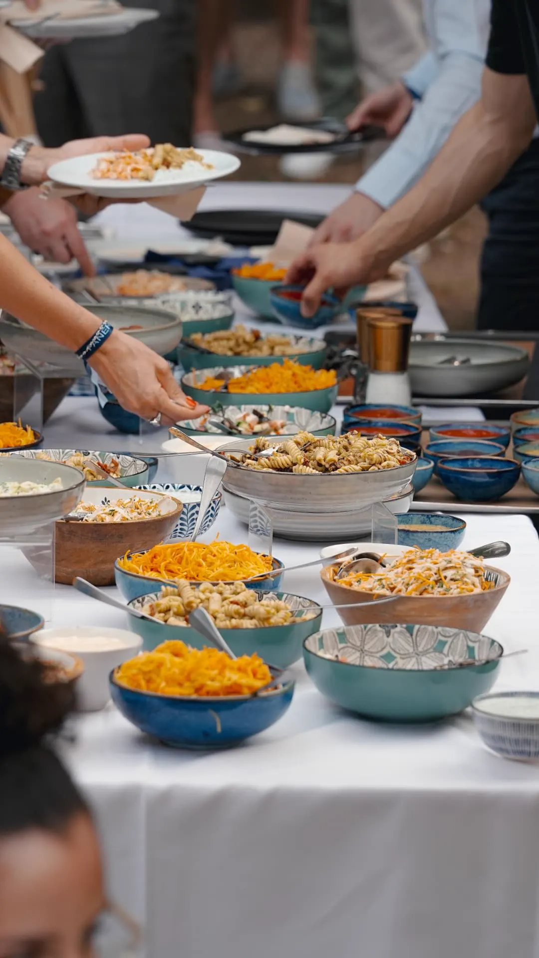 Buffet servi lors d'un événement